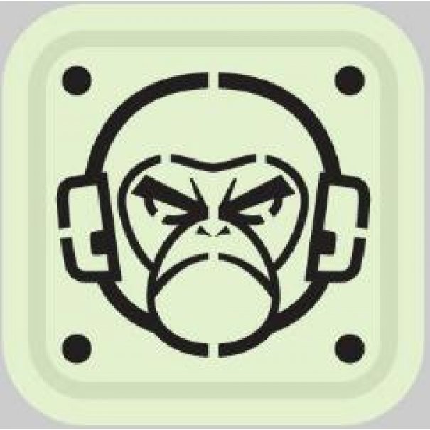 Patch Monkey Head 1x1
