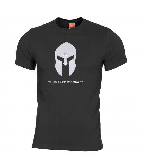 Spartan Helmet Juodi Marškinėliai